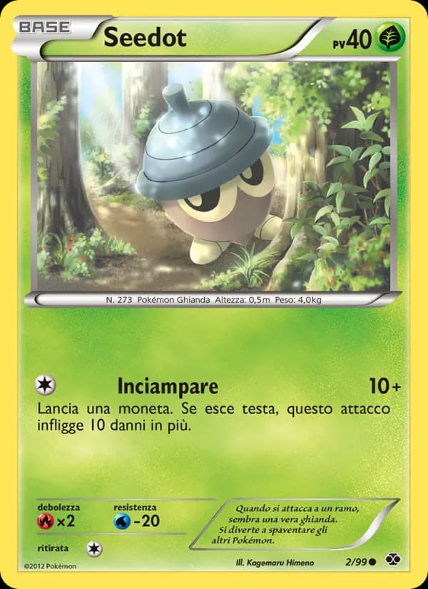Seedot card in Italian