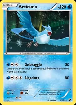 Articuno card in Italian