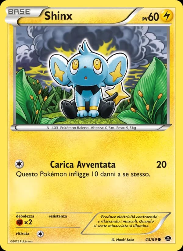 Shinx card in Italian