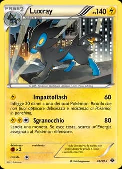Luxray card in Italian