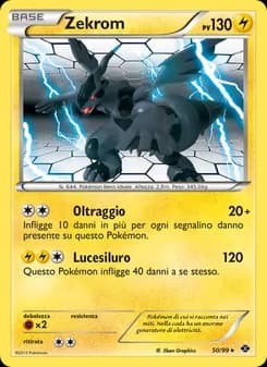 Zekrom card in Italian