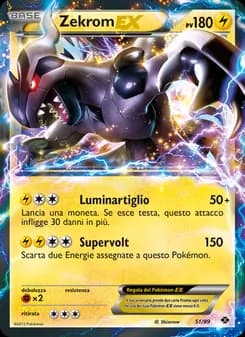 Zekrom-EX card in Italian