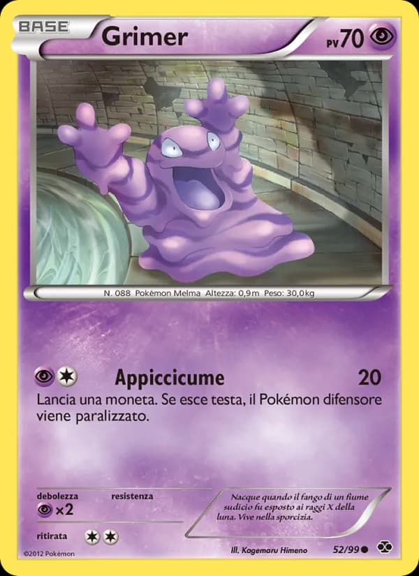 Grimer card in Italian