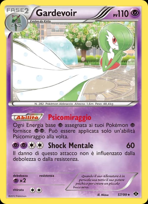 Gardevoir card in Italian
