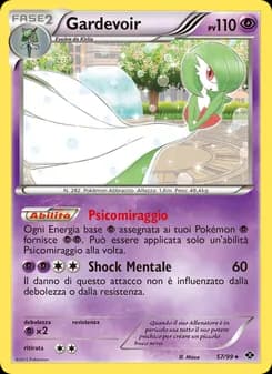 Gardevoir card in Italian