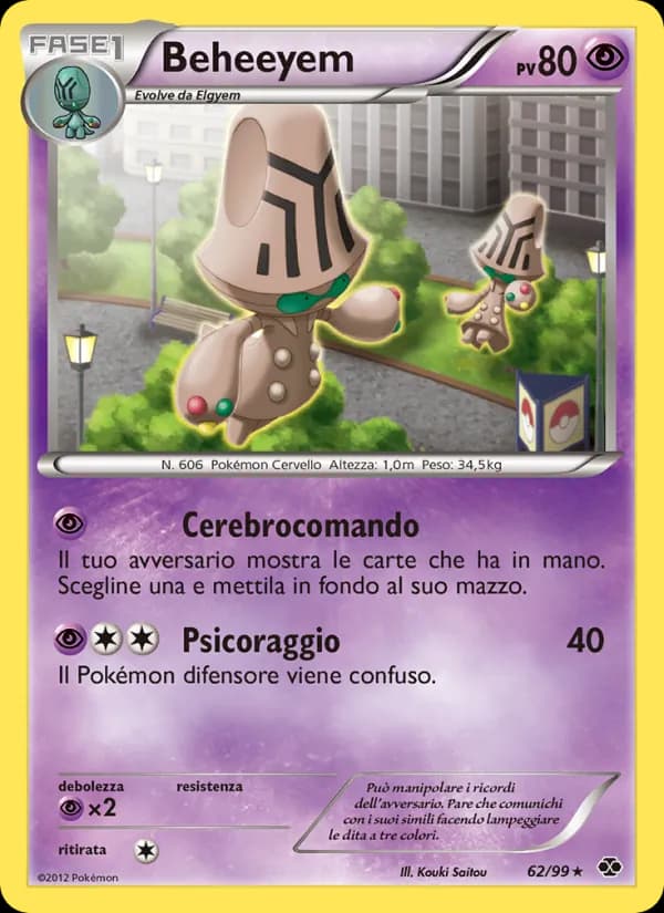 Beheeyem card in Italian