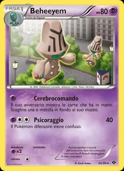 Beheeyem card in Italian