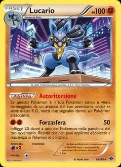Lucario card in Italian