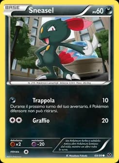 Sneasel card in Italian