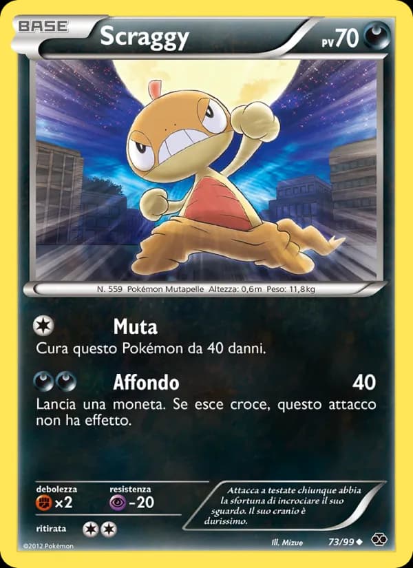 Scraggy card in Italian