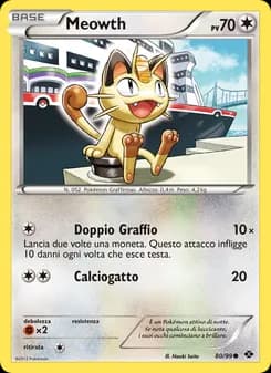 Meowth card in Italian