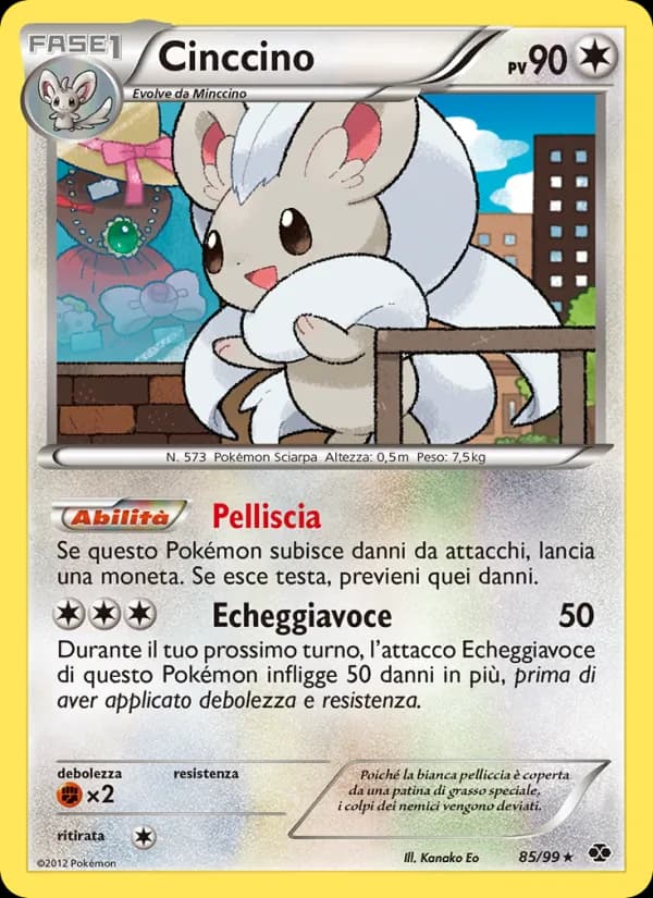 Cinccino card in Italian