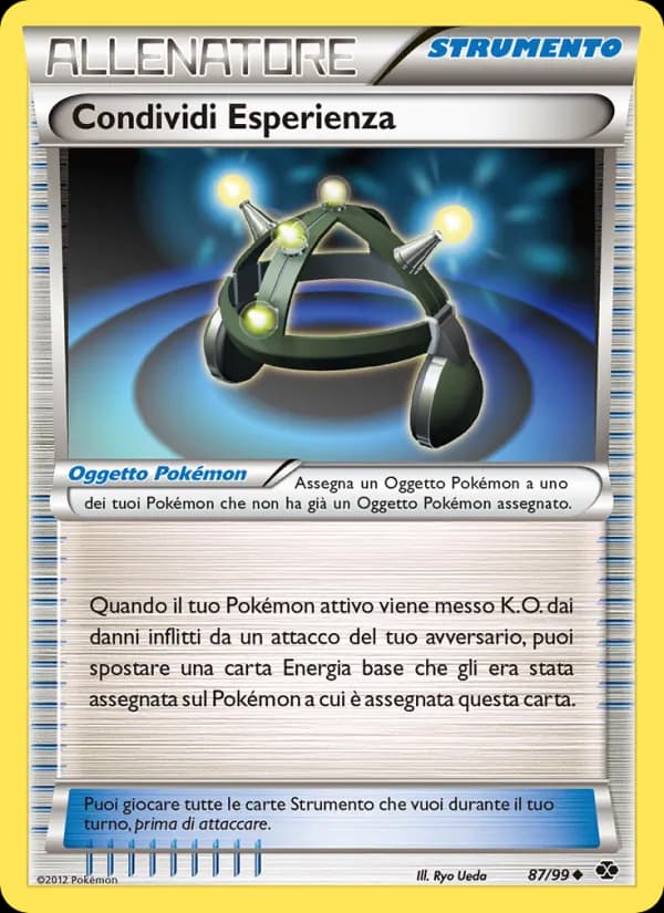 Condividi Esperienza card in Italian