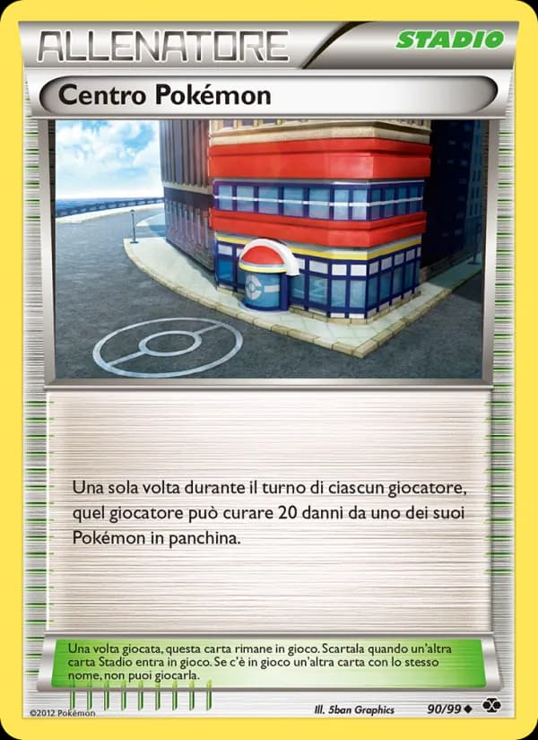 Centro Pokémon card in Italian