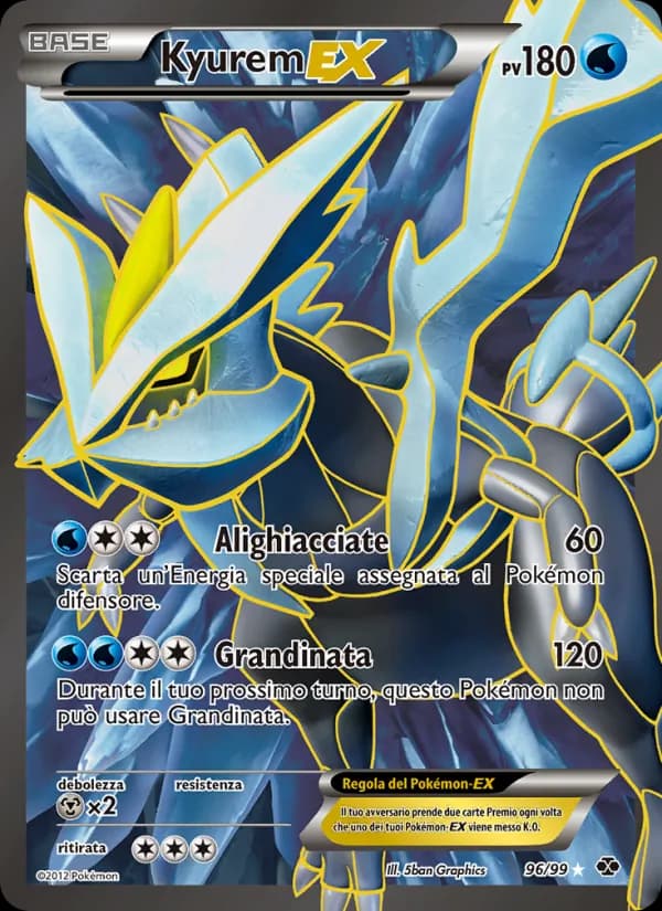 Kyurem-EX card in Italian