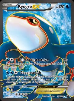 Kyogre-EX card in Italian