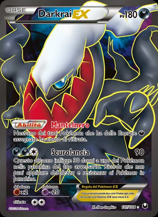 Darkrai-EX card in Italian