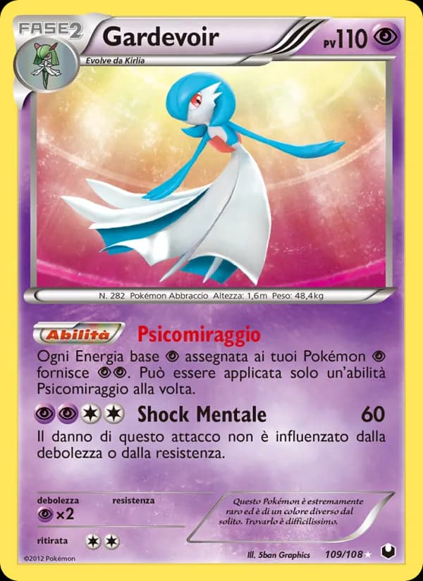 Gardevoir card in Italian