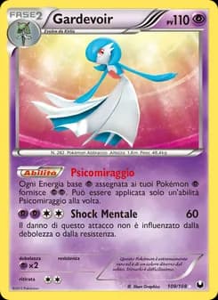 Gardevoir card in Italian
