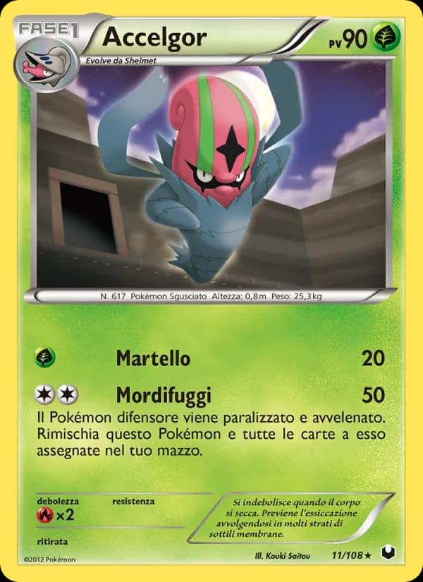 Accelgor card in Italian