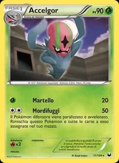 Accelgor card in Italian