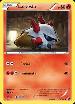 Larvesta card in Italian