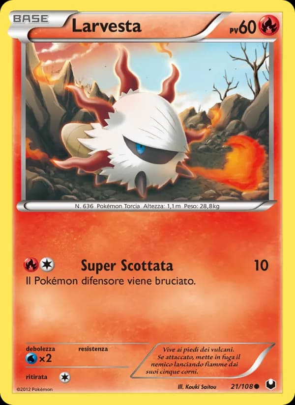 Larvesta card in Italian