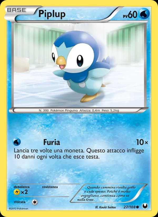 Piplup card in Italian
