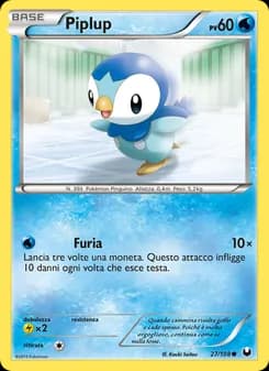 Piplup card in Italian