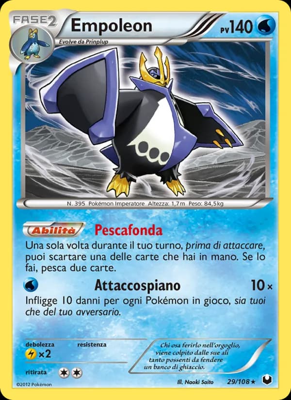 Empoleon card in Italian