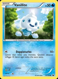 Vanillite card in Italian
