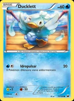 Ducklett card in Italian