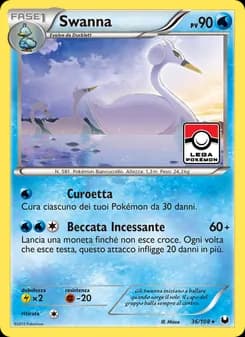 Swanna card in Italian
