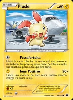 Plusle card in Italian