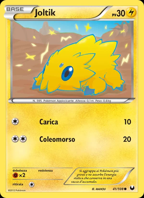 Joltik card in Italian