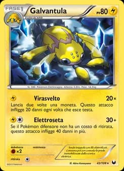 Galvantula card in Italian