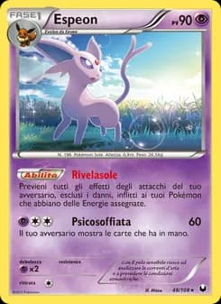 Espeon card in Italian