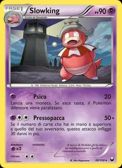 Slowking card in Italian