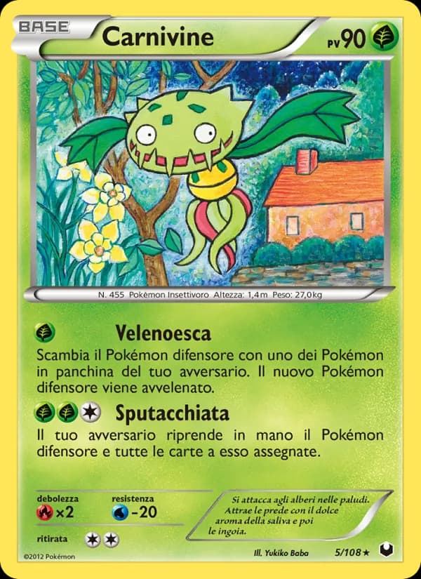 Carnivine card in Italian