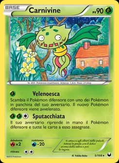 Carnivine card in Italian