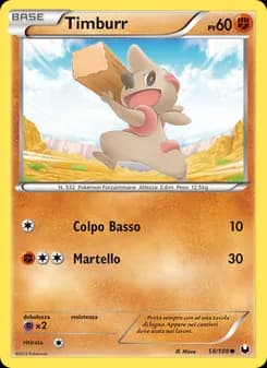 Timburr card in Italian