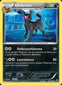 Umbreon card in Italian