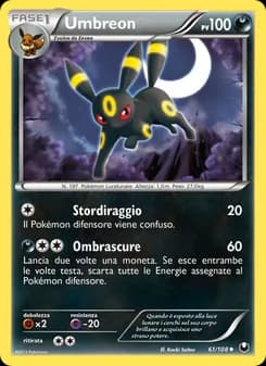 Umbreon card in Italian