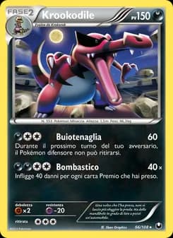 Krookodile card in Italian