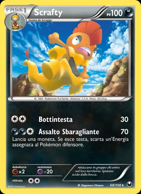 Scrafty card in Italian