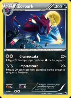 Zoroark card in Italian