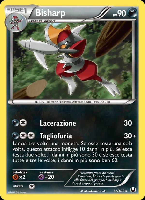 Bisharp card in Italian