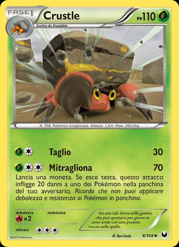 Crustle card in Italian