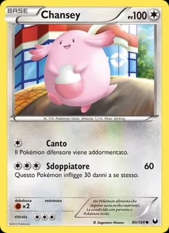 Chansey card in Italian