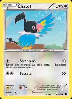 Chatot card in Italian